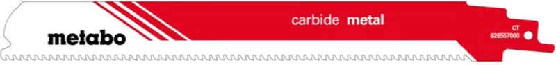 Säbelsägeblatt carbide metal 225 x 1,25 mm CT 3mm/8TPI (626557000) van Metabo – productafbeelding