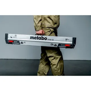 Sägebock Arbeitsbock Set MAB 82, 1180 kg max. Belastbarkeit, (2-St), höhenverstellbare Standbeine, klappbar, Tragegriff für Transport by Metabo, Black, Silver – product image 5 of 6