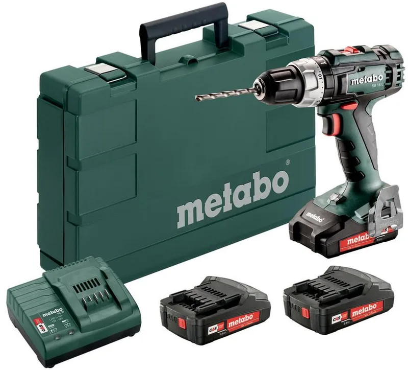 SB 18 L Set - Accuboormachine - 18V - Li-Power - Compact de Metabo – image du produit