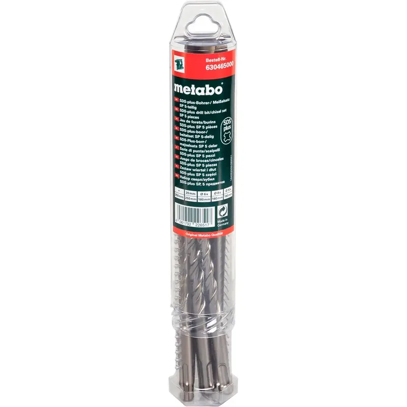 Jeu De Forets Sds-plus Sp 5 Pièces de Metabo – image du produit 3 sur 3