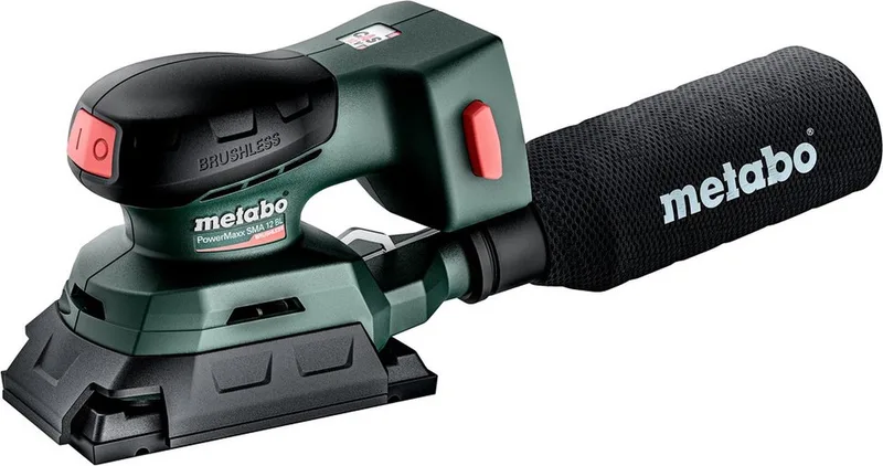SRA 12 BL SET Accu Vlakschuurmachine | 12V | 80 x 130 mm | Zonder accu en lader | Metabox 215 von Metabo – Produktbild
