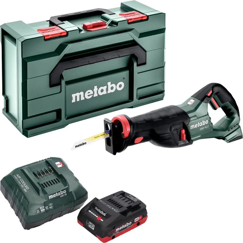 SSEP 18 LT accu-reciprozaag 18 V 32 mm + 1x LiHD-accu 4,0 Ah + oplader + Metabox by Metabo – product image