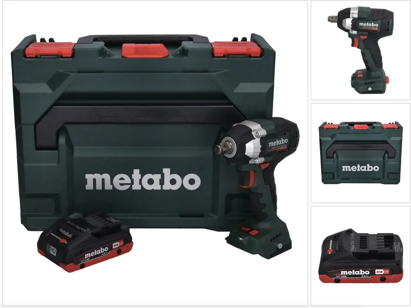 SSW 18 LT 300 BL accu-slagmoersleutel 18 V 300 Nm borstelloos + 1x oplaadbare accu 4.0 Ah + metaBOX - zonder oplader de Metabo – image du produit
