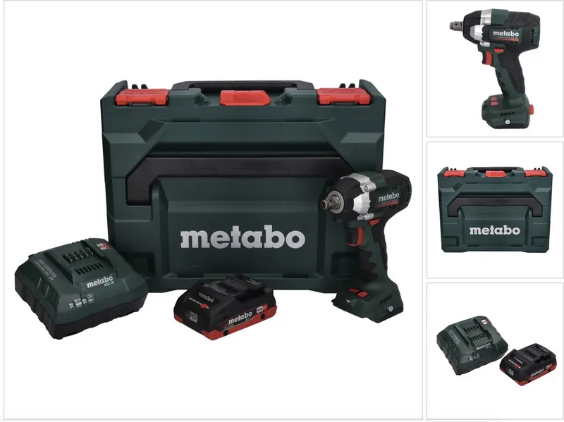 SSW 18 LT 300 BL accu-slagmoersleutel 18 V 300 Nm borstelloos + 1x accu 4,0 Ah + oplader + metaBOX von Metabo – Produktbild