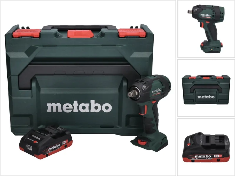 SSW 18 LTX 300 BL accu-slagmoersleutel 18 V 300 Nm 1/2" borstelloos + 1x accu 4,0 Ah + metaBOX - zonder oplader von Metabo – Produktbild