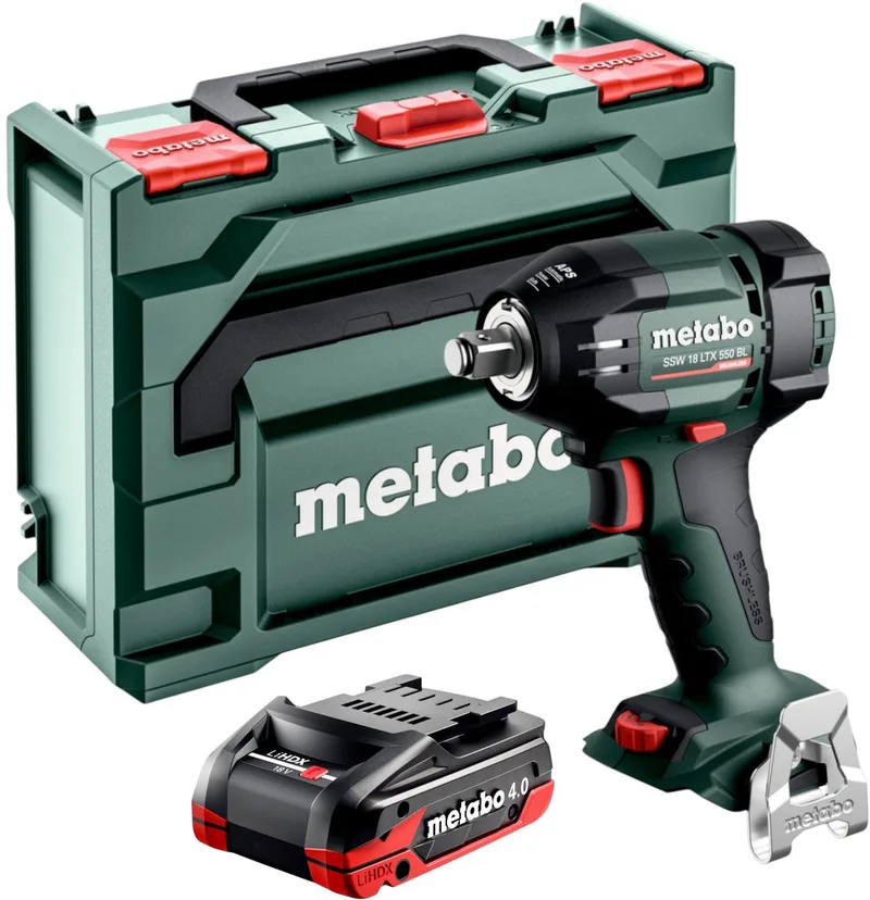 SSW 18 LTX 550 BL accu-slagmoersleutel 18 V 550 Nm borstelloos + 1x LiHDX accu 4,0 Ah + metaBOX - zonder oplader von Metabo – Produktbild