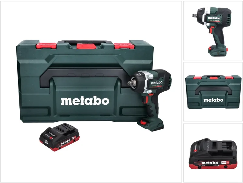 SSW 18 LTX 800 BL accu-slagmoersleutel 18 V 800 Nm 1/2" borstelloos + 1x accu 4,0 Ah + metaBOX - zonder oplader von Metabo – Produktbild