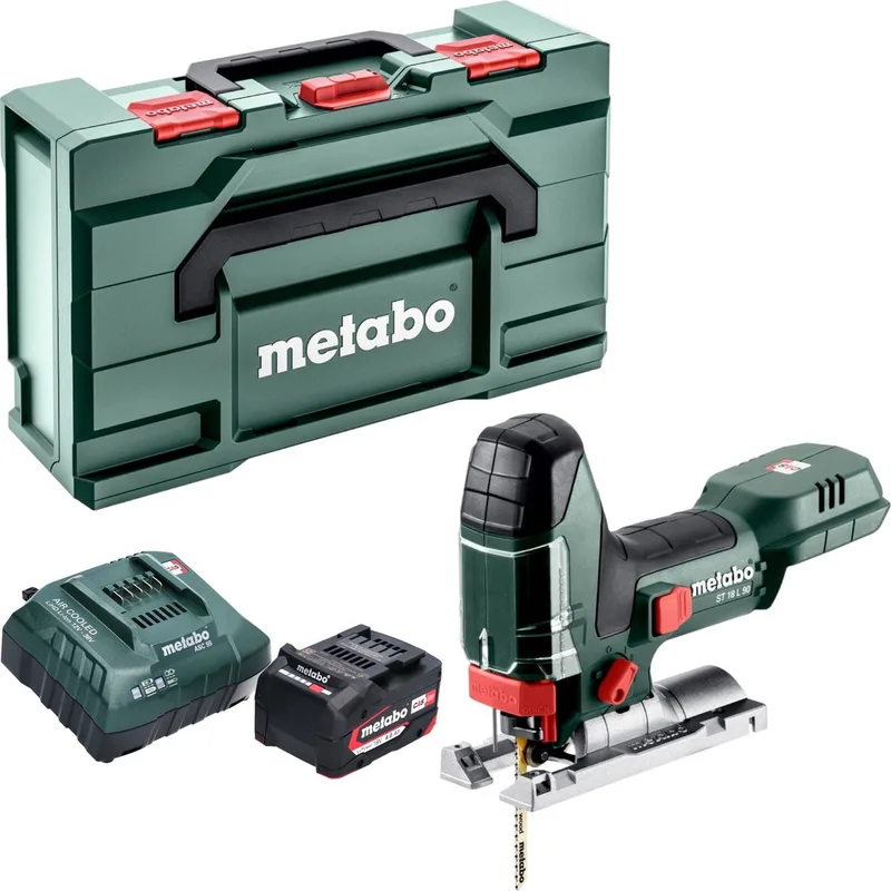 ST 18 L 90 accu-decoupeerzaag 18 V 90 mm + 1x accu 4,0 Ah + oplader + Metabox de Metabo – image du produit