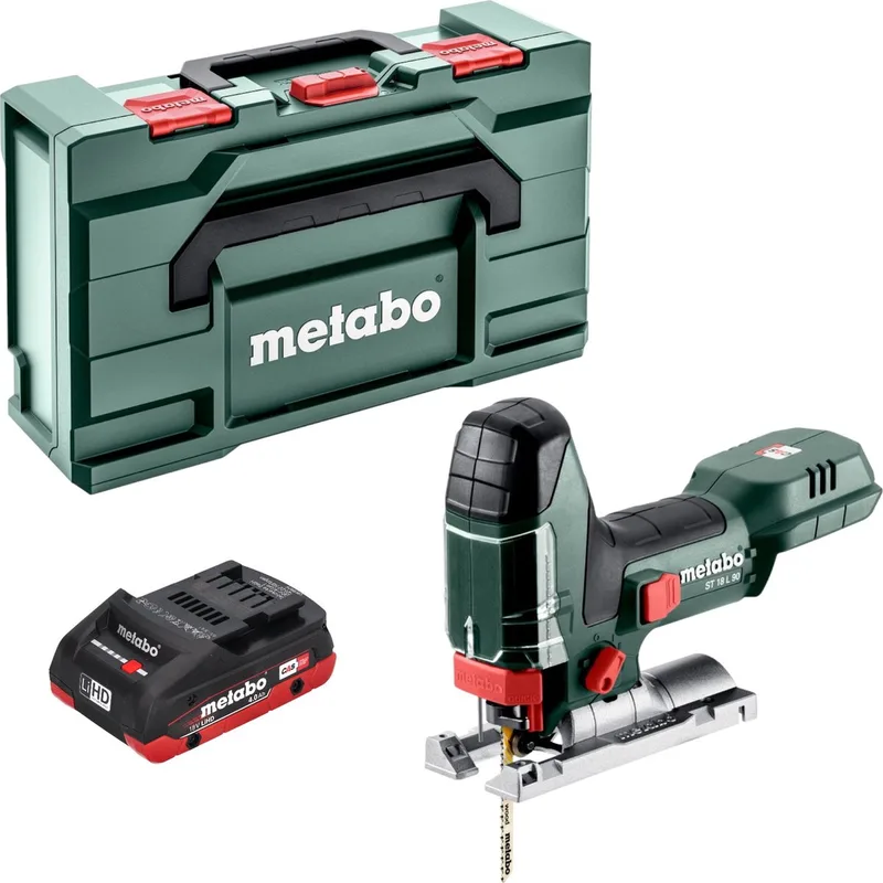 ST 18 L 90 accu-decoupeerzaag 18 V 90 mm + 1x LiHD-accu 4,0 Ah + Metabox - zonder oplader von Metabo – Produktbild