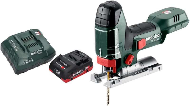 ST 18 L 90 accu-decoupeerzaag 18 V 90 mm + 1x LiHD accu 4.0 Ah + oplader de Metabo – image du produit
