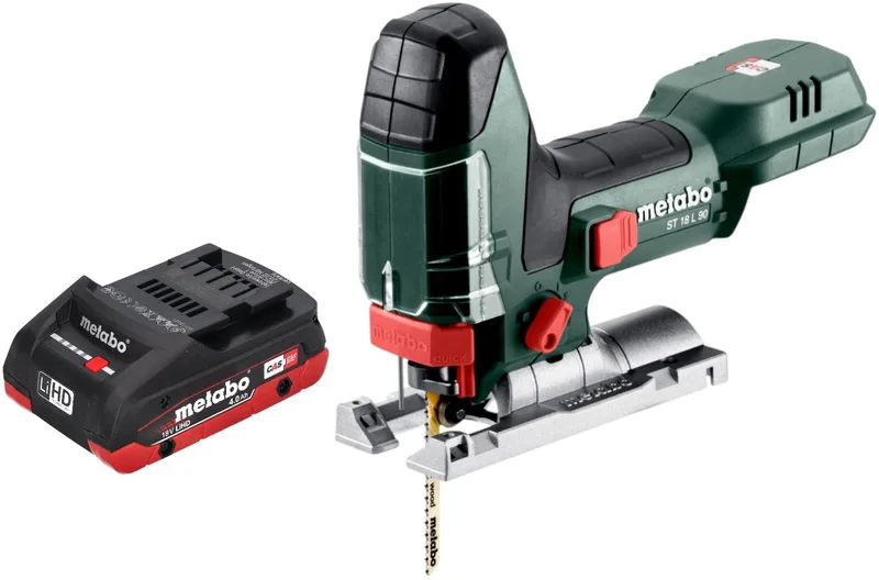 ST 18 L 90 accu-decoupeerzaag 18 V 90 mm + 1x LiHD-accupack 4.0 Ah - zonder oplader von Metabo – Produktbild