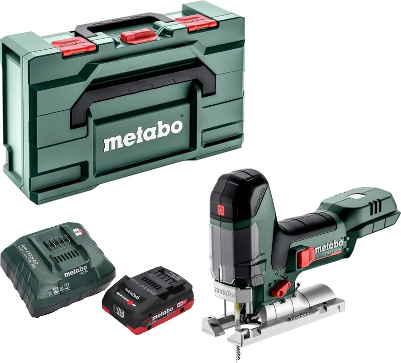 ST 18 LT 130 BL accu-decoupeerzaag 18 V 130 mm borstelloos + 1x LiHD-accu 4,0 Ah + oplader + Metabox by Metabo – product image