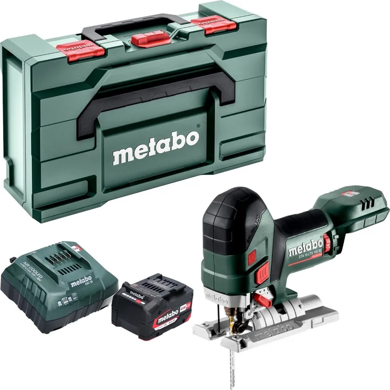 STA 18 LTX 150 BL accu-decoupeerzaag 18 V 150 mm borstelloos + 1x accu 4,0 Ah + oplader + Metabox de Metabo – image du produit