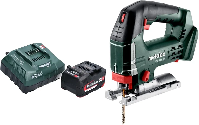 STB 18 L 90 accu-decoupeerzaag 18 V 90 mm + 1x accu 4,0 Ah + lader de Metabo – image du produit