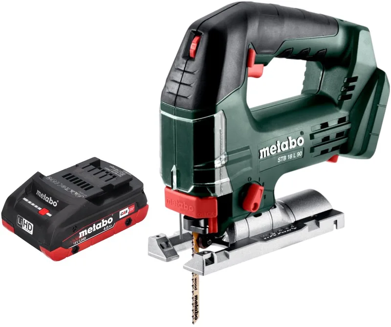 STB 18 L 90 accu-decoupeerzaag 18 V 90 mm + 1x LiHD accu 4,0 Ah - zonder acculader de Metabo – image du produit