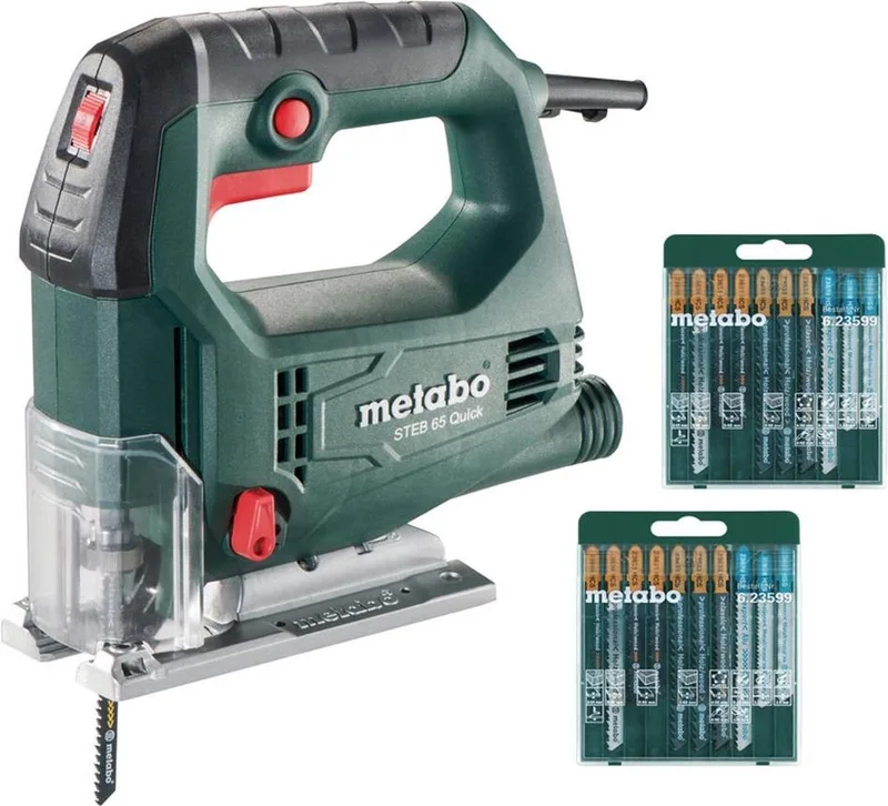 STEB 65 QUICK SET Decoupeerzaag incl. 20 zaagbladen in koffer - 450W - D-greep - variabel von Metabo – Produktbild