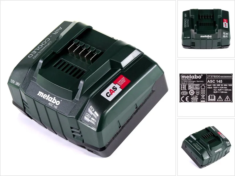 ASC 145 Lynoplader 627378000 fra Metabo – produktbillede