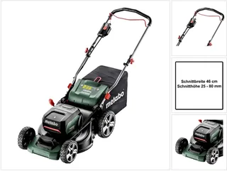 Tuinapparatuur - 26 V ACCU grasmaaier, 46 cm bereik, zonder accu, laders 601606850 van Metabo – productafbeelding 1 van 6