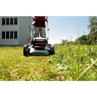 Tuinapparatuur - 26 V ACCU grasmaaier, 46 cm bereik, zonder accu, laders 601606850 van Metabo – productafbeelding 4 van 6