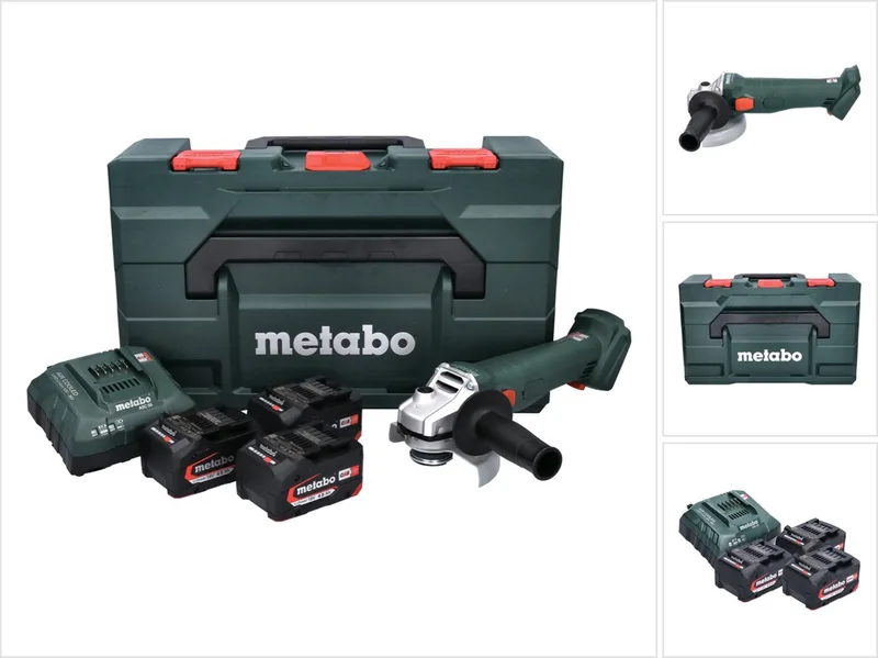 W 18 L 9-125 Quick Set - Accu Haakse Slijper - 125mm - Quick Snelspanmoer - Ergnomisch Ontwerp de Metabo – image du produit