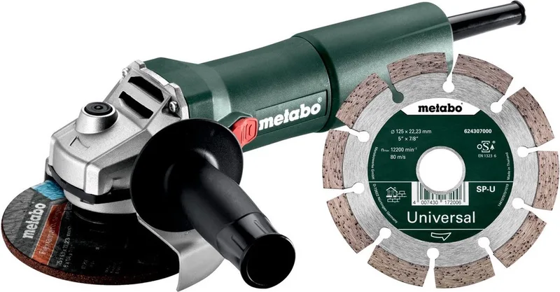 W 750-125 Set | (603605920) | Haakse slijper | 125mm | 750W fra Metabo – produktbillede