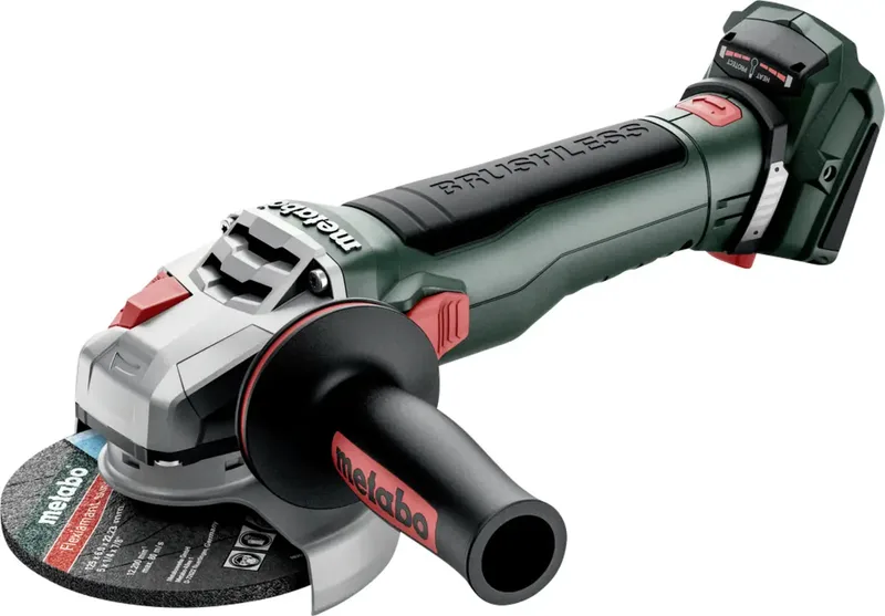 WB 18 LT BL 11-125 Quick 613054850 Akku-Winkelschleifer 125 mm bürstenlos, ohne Akku, ohne Ladegerät, mit Zubehör 18 V von Metabo – Produktbild