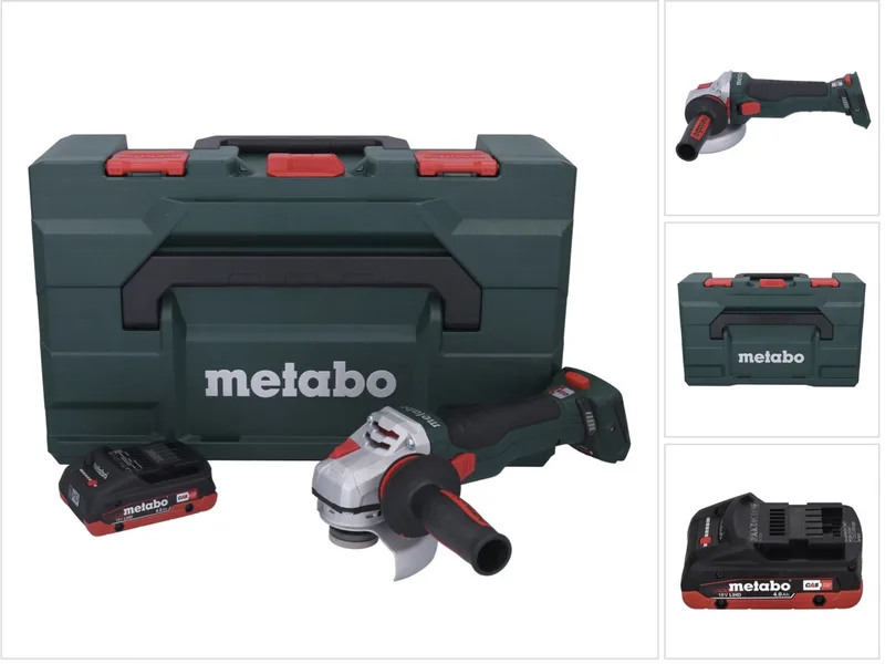 WB 18 LTX BL 15-125 Quick accu haakse slijper 18 V 125 mm borstelloos + 1x accu 4.0 Ah + metaBOX - zonder lader de Metabo – image du produit