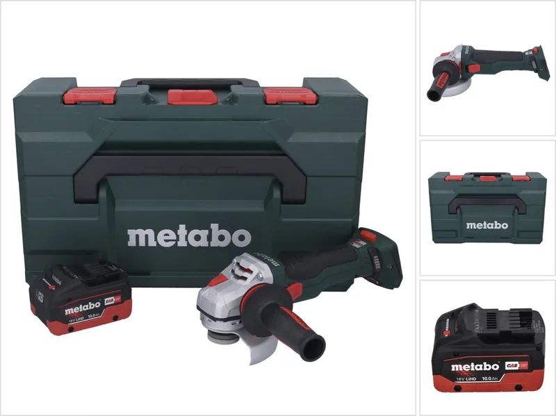 WB 18 LTX BL 15-125 Quick accu haakse slijper 18 V 125 mm borstelloos + 1x accu 10.0 Ah + metaBOX - zonder lader de Metabo – image du produit