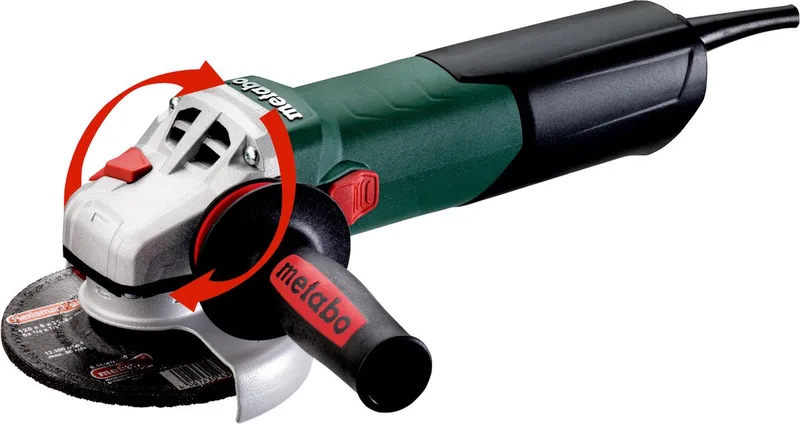 Winkelschleifer WEV 17-125 Quick mit Drehzahlregelung, Schnellspannmutter; Karton von Metabo – Produktbild