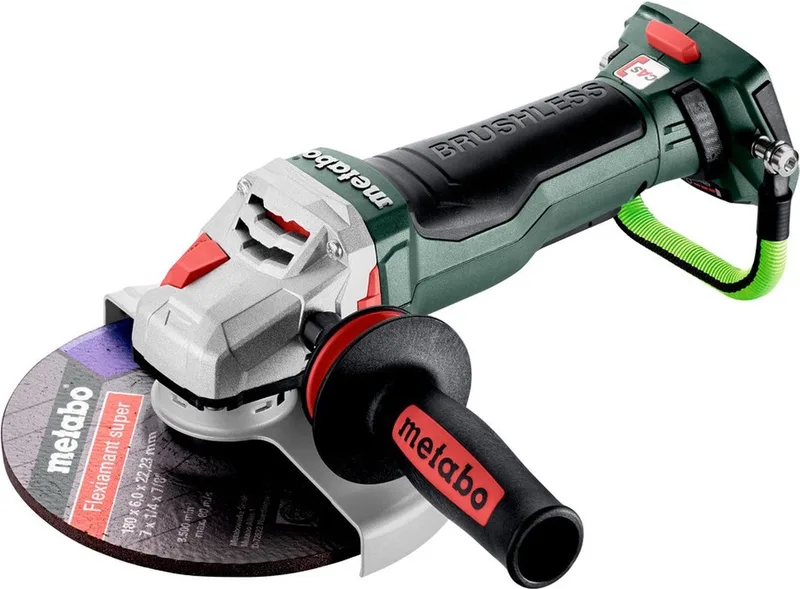 WPBA 18 LTX BL 15-180 Quick DS - Borstelloze Accu-Haakse Slijper - 18 V - 180 mm Schijf de Metabo – image du produit