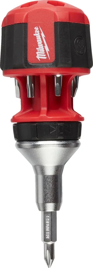 4932471868 Schroevendraaier 8 in 1 ratelend 8 in 1 Compact Ratcheting Multi-bit Screwdriver - 1pc by Milwaukee, Blue – product image 1 of 3