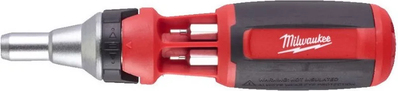9 IN 1 Ratel multibit Schroevendraaier Universeel - 4932471598 by Milwaukee, Red – product image