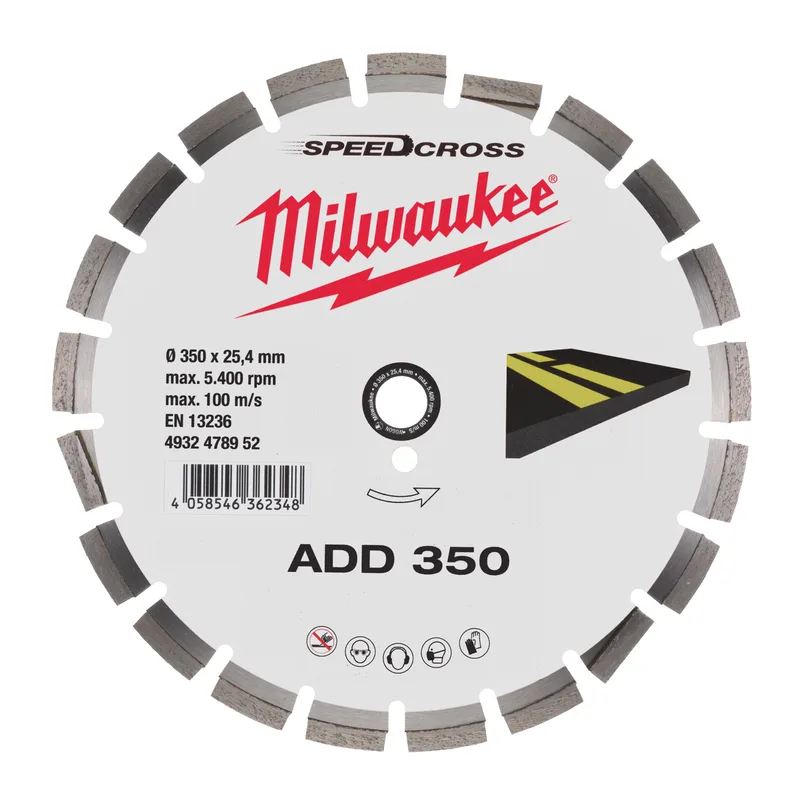 ADD 350 x 25,4 x 2,8 mm Diamantschijf - 4932478952 by Milwaukee – product image