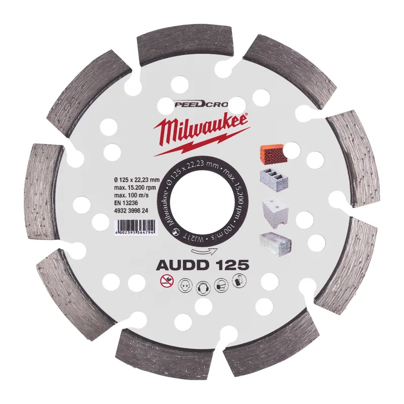 AUDD 125 x 22,23 x 2,6 mm Diamantschijf - 4932399824 de Milwaukee – image du produit