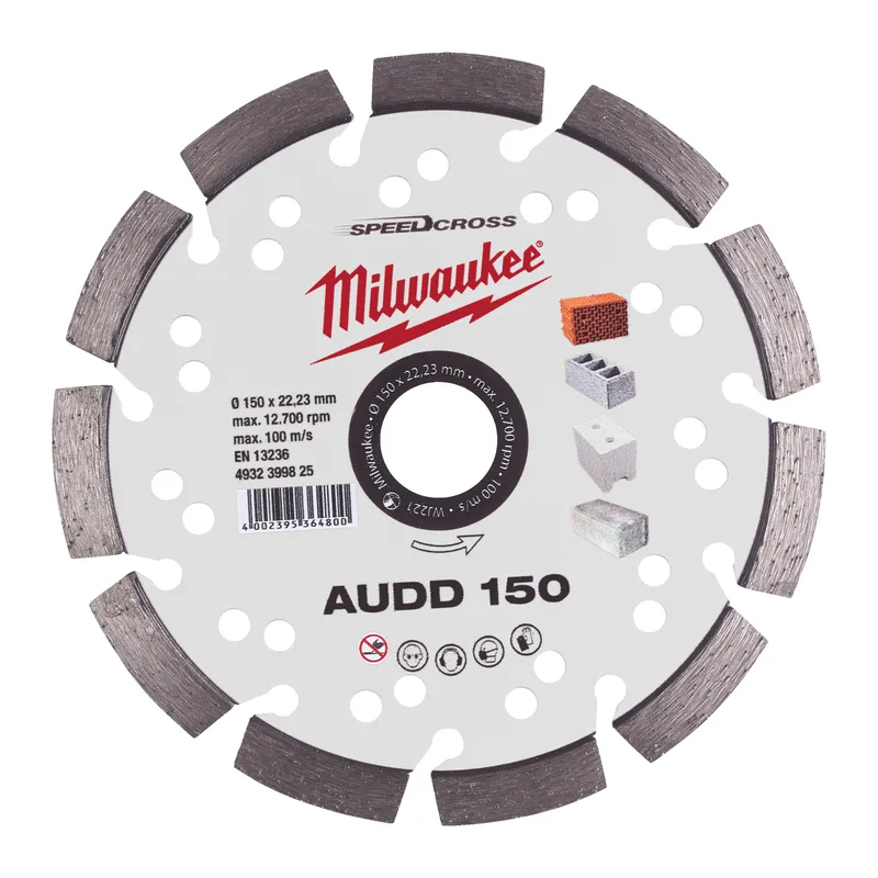 AUDD 150 x 22,23 x 2,6 mm Diamantschijf - 4932399825 by Milwaukee – product image