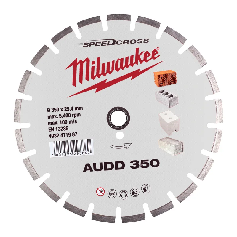 AUDD 350 x 25,4 x 2,6 mm Diamantschijf - 4932471987 de Milwaukee – image du produit