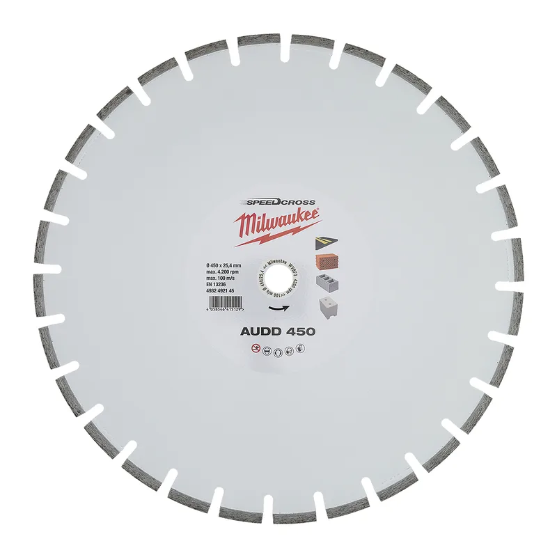AUDD 450 x 25,4 x 2,6 mm Diamantschijf - 4932492145 by Milwaukee – product image