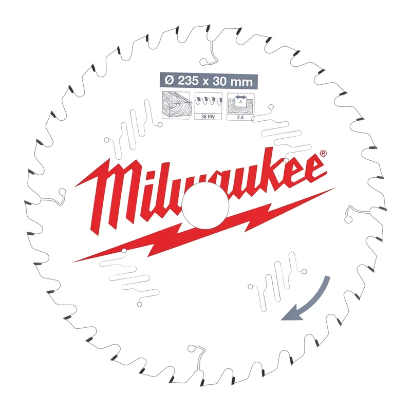 Cirkelzaagblad hout 235 x 30 x 2,4 ATB 36T +15° - 4932471306 de Milwaukee – image du produit