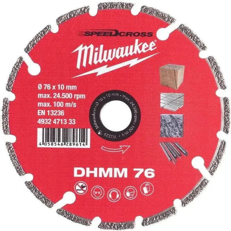 DHMM 76 x 10,0 x 1,2 mm Diamantschijf - 4932471333 by Milwaukee – product image
