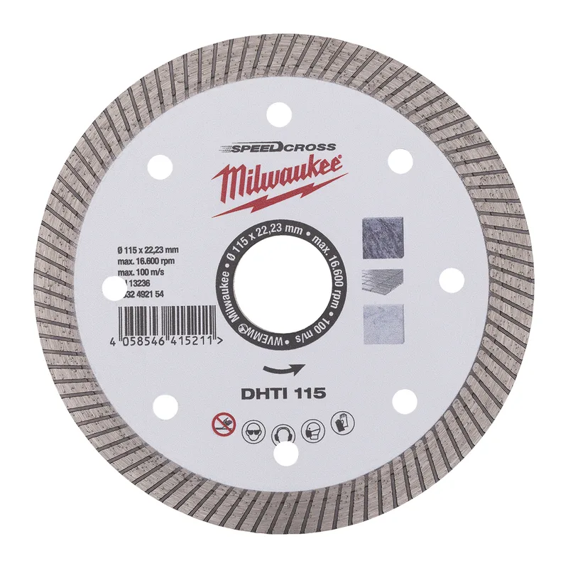 DHTI 115 x 22,23 x 2,3 mm Diamantschijf - Speedcross - 4932492154 fra Milwaukee – produktbillede