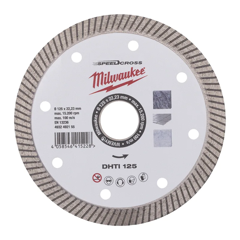 DHTI 125 x 22,23 x 2,3 mm Diamantschijf - Speedcross - 4932492155 de Milwaukee – image du produit