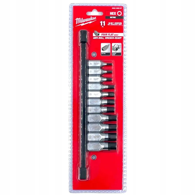 dopsleutelset 3/8" 4-14mm 11-delig by Milwaukee – product image