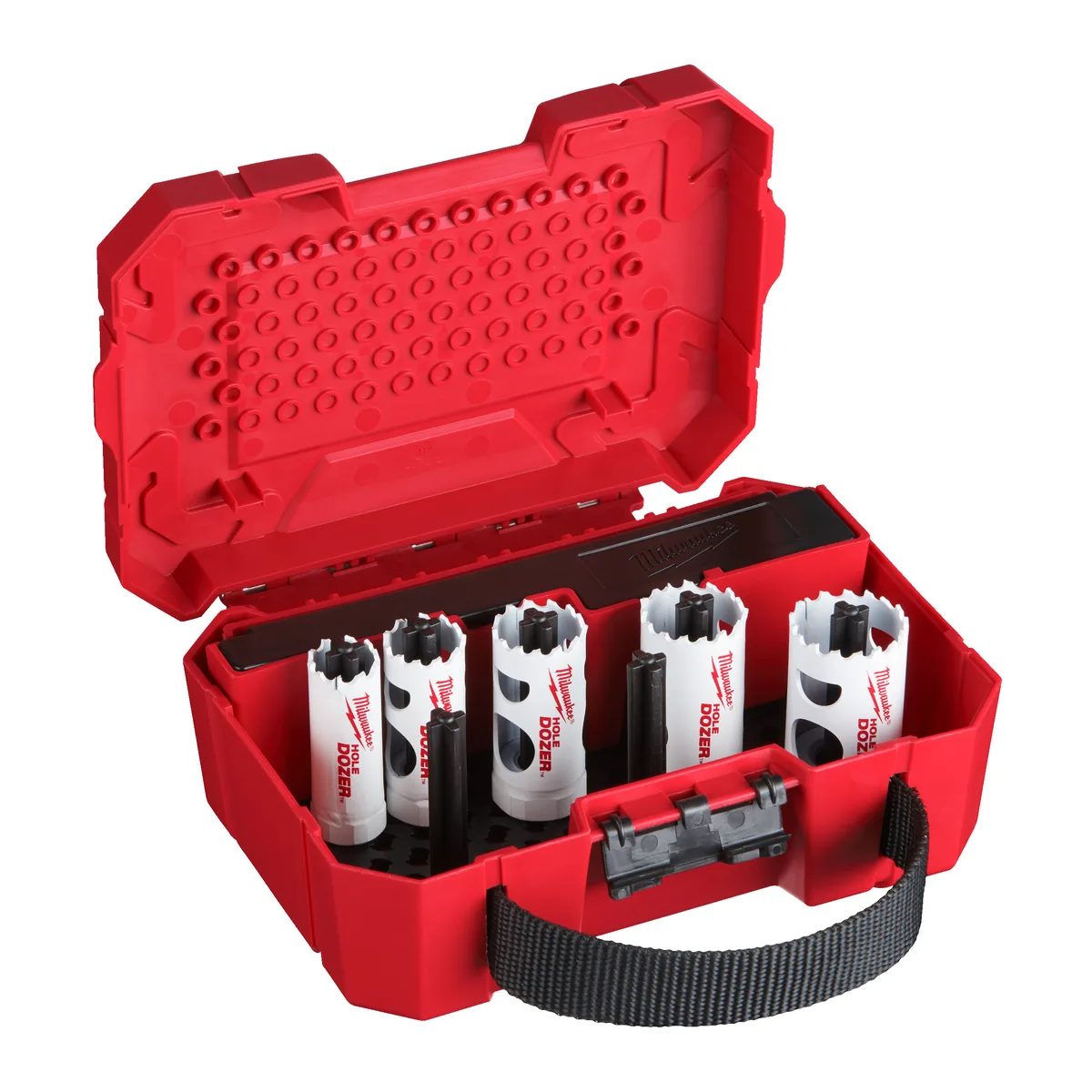 Gatzagen set HOLE DOZER (19/22/25/29/32 mm, Opnameschacht met centreerboor, 2x Centreerboor, ⅛″ inbussleutel) - 49224083 fra Milwaukee – produktbillede