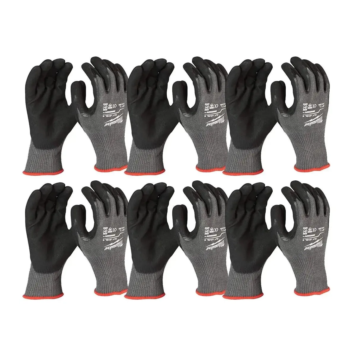 Handschoenen snijklasse 5/E | 12-pack - 4932471622 från Milwaukee, M/8 – produktbild