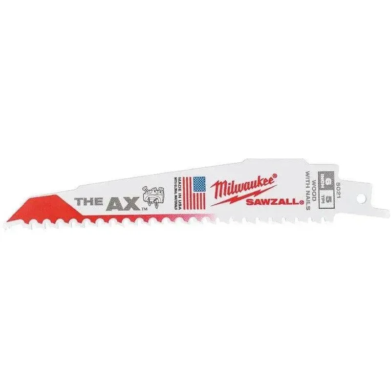 Heavy duty AX reciprozaagbladen voor hout met spijkers AX 150 (25 stuks) - 48008021 von Milwaukee – Produktbild