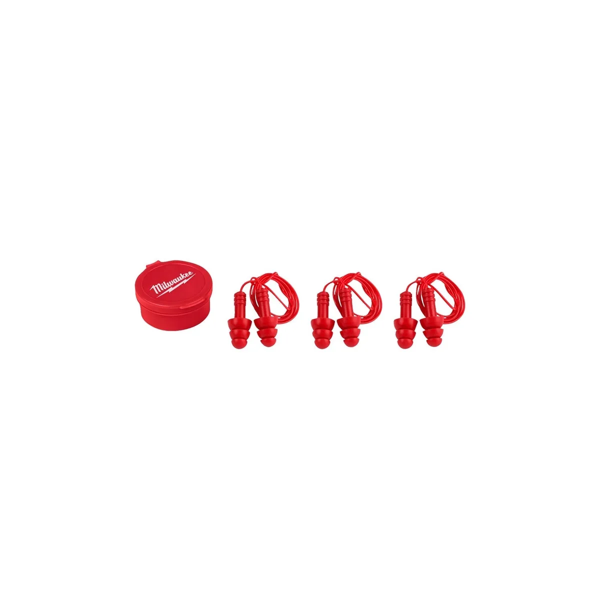 Herbruikbare Oordoppen met Koord en Opbergdoosje - 3 paar - 4932471904 by Milwaukee – product image
