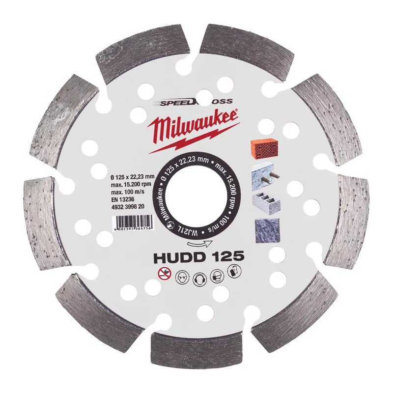 HUDD 125 x 22,23 x 2,6 mm Diamantschijf - Speedcross - 4932399820 de Milwaukee – image du produit