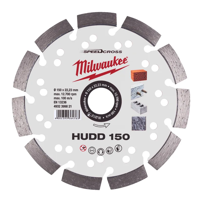 HUDD 150 x 22,23 x 2,6 mm Diamantschijf - Speedcross - 4932399821 van Milwaukee – productafbeelding
