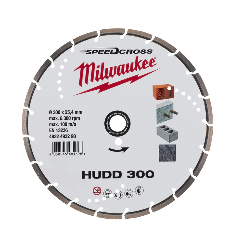 HUDD 300 x 25,4 x 2,6 mm Diamantschijf - Speedcross - 4932493298 von Milwaukee – Produktbild