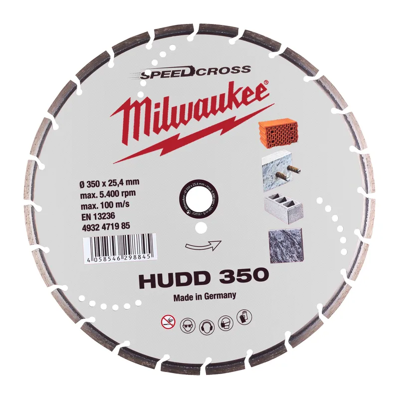 HUDD 350 x 25,4 x 2,6 mm Diamantschijf - Speedcross - 4932471985 de Milwaukee – image du produit
